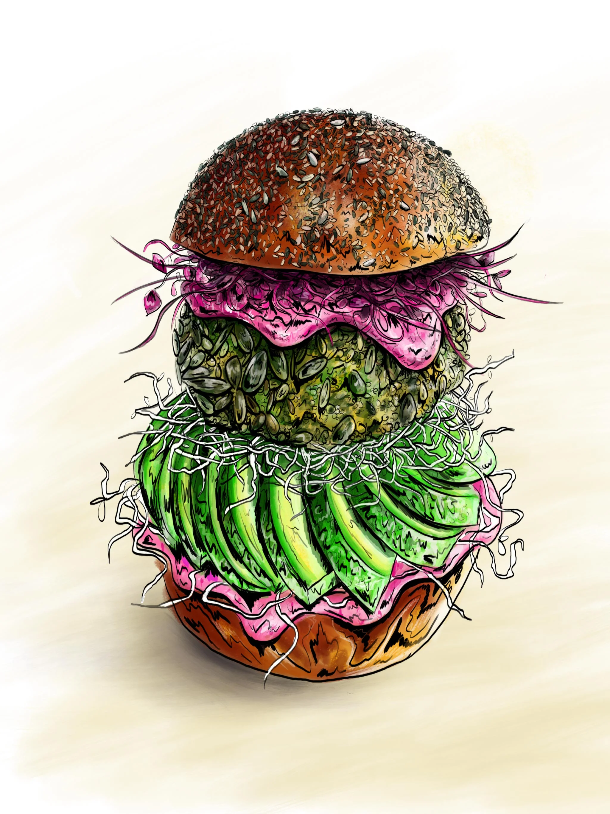 Meringue Girls Beetroot Burger