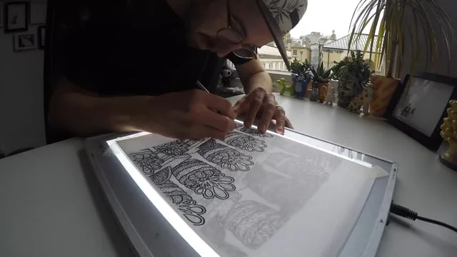 The Great British Bake Off Colouring Book time-lapse Chetna's Entrements