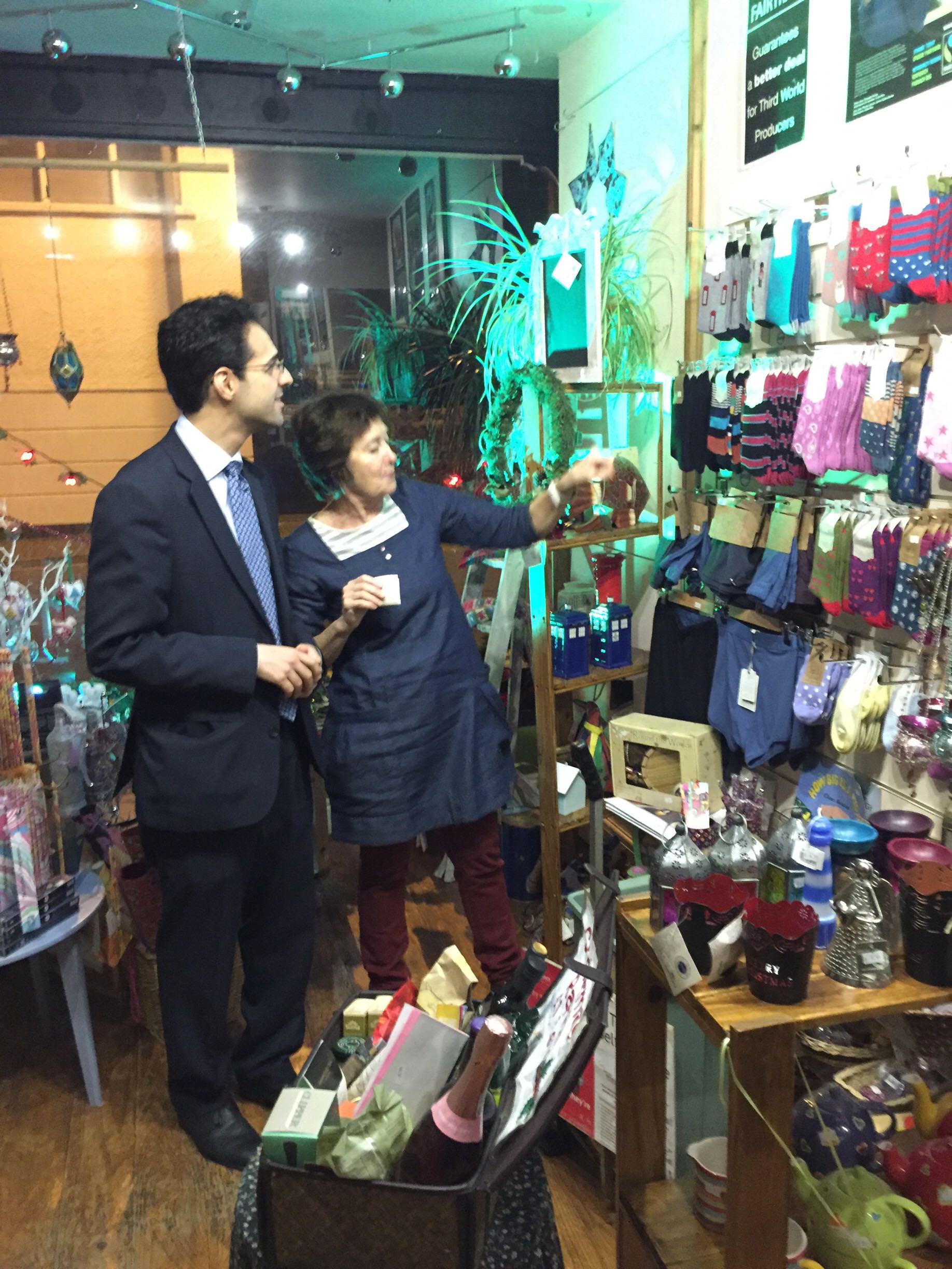 George Jabbour & Margaret Minhinnick discussing fairtrade SUSSED