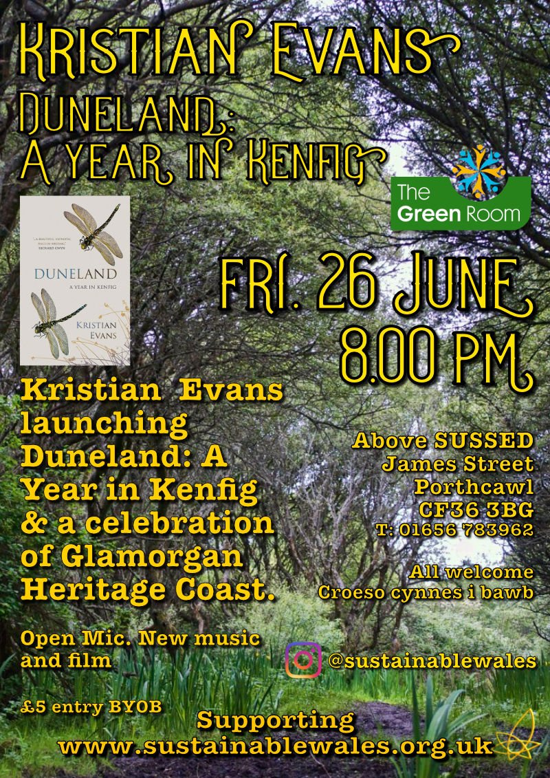 Kristian Evans Duneland A Year in Kenfig Launch Green Room June 2026