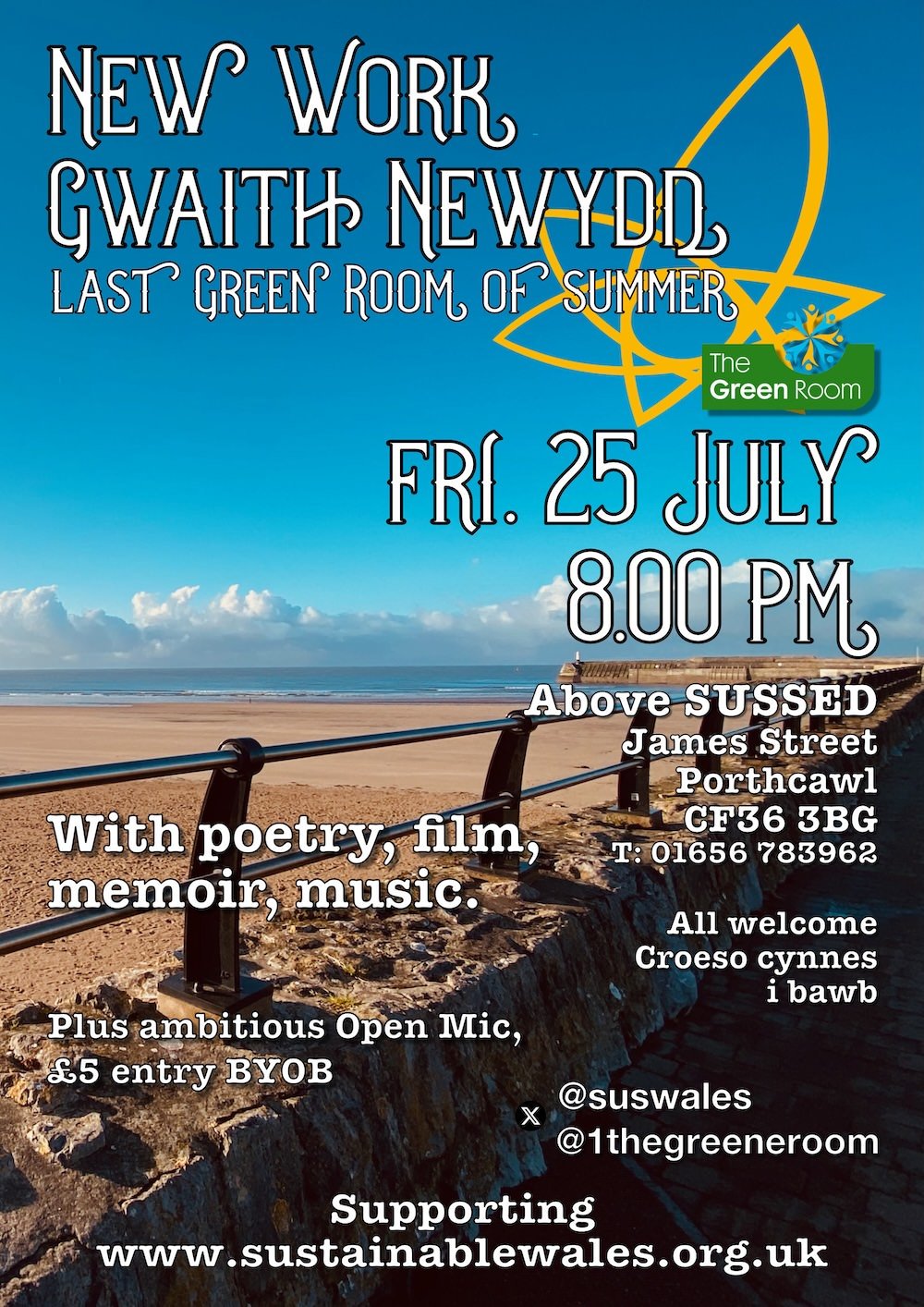 Last Green Room of summer 2025 - New Work, Gwaith Newydd
