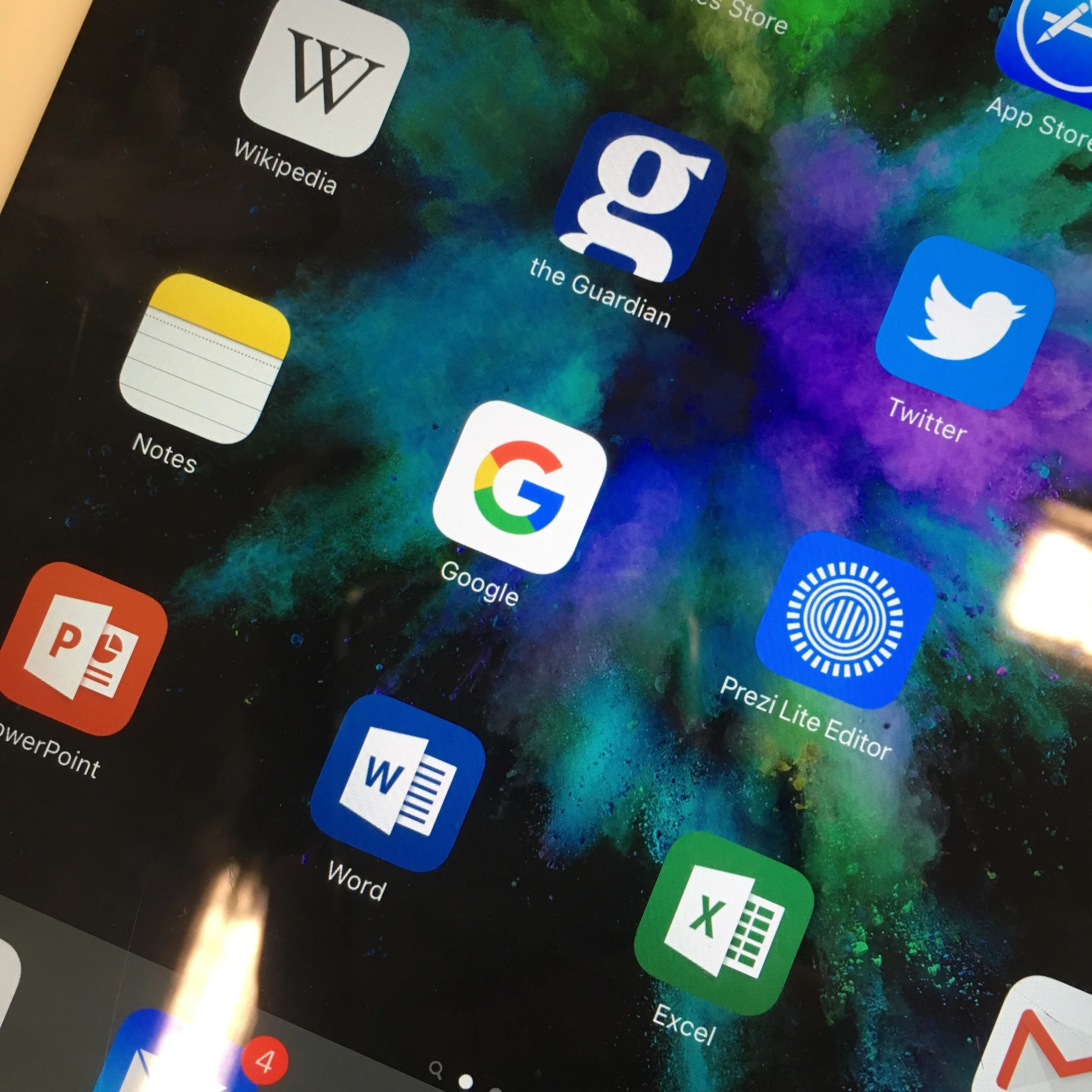 STEP 1: Use your phone to take a picture of the Google app icon on a tablet