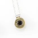 38 Special Charm Necklace with black stone