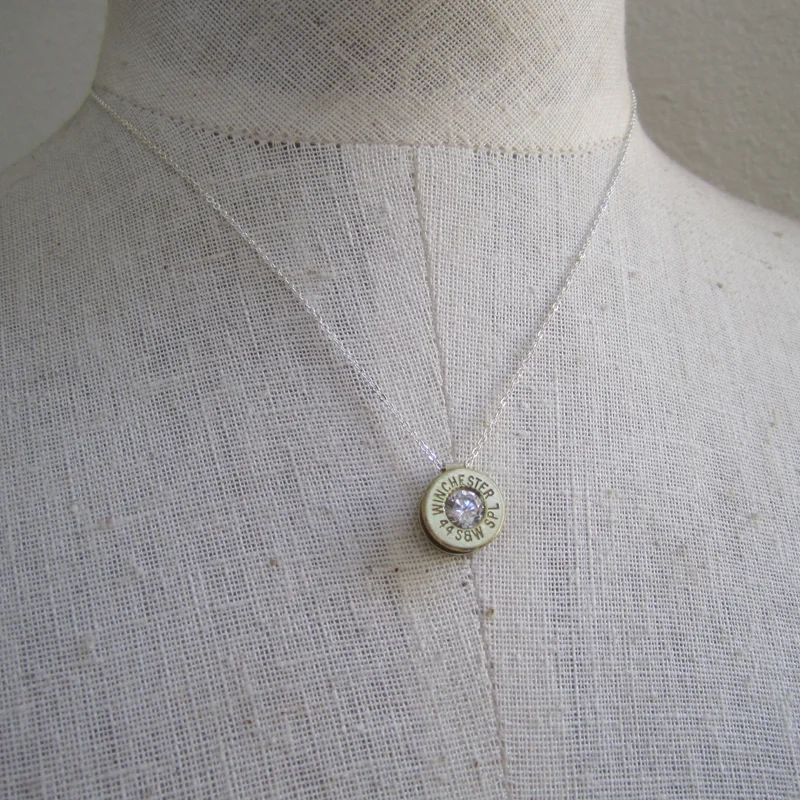 44 S&W Crystal Charm Necklace