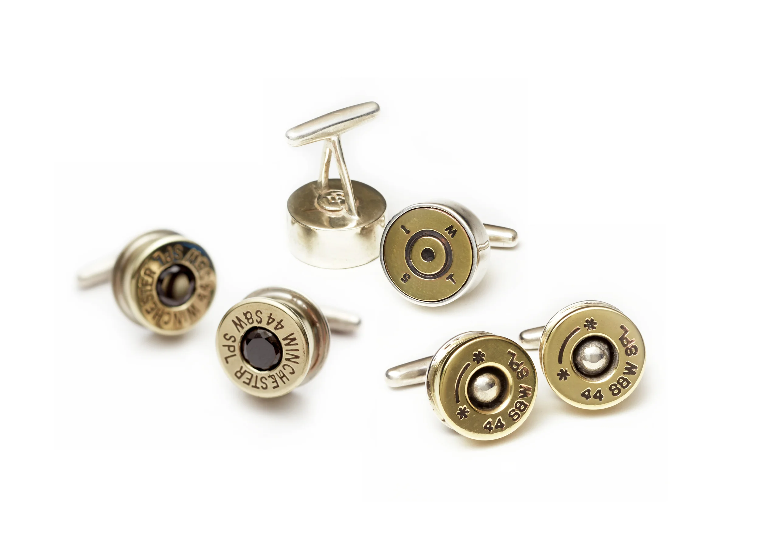 Winchester Cufflinks with Steel Center