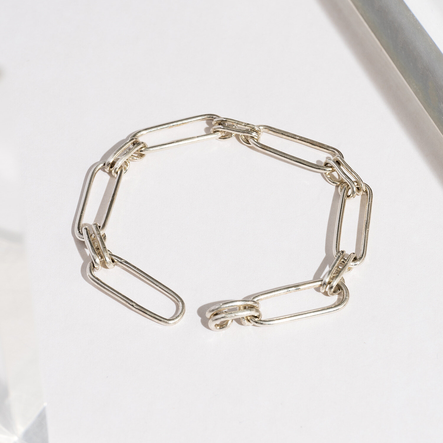 Silver link bracelet
