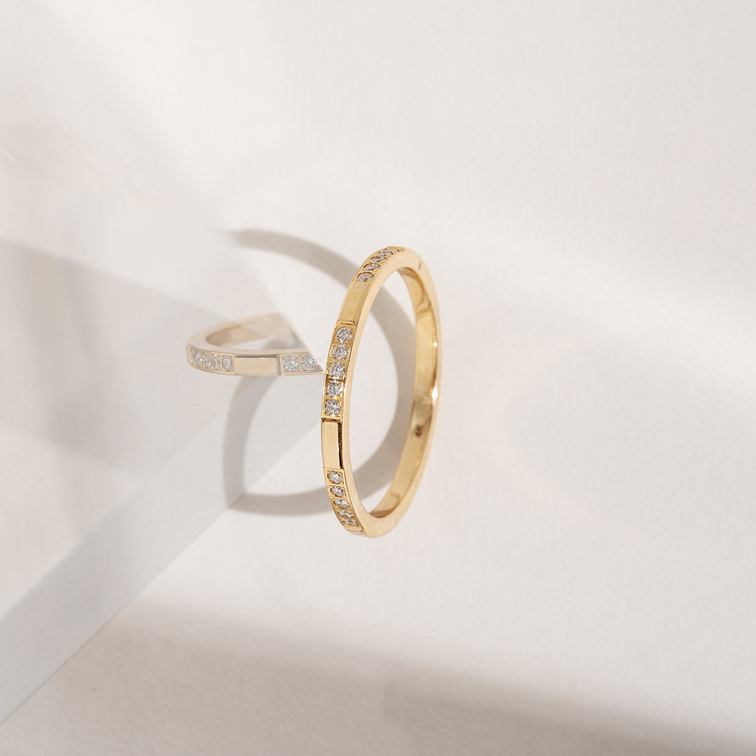 Blocked Diamond Band