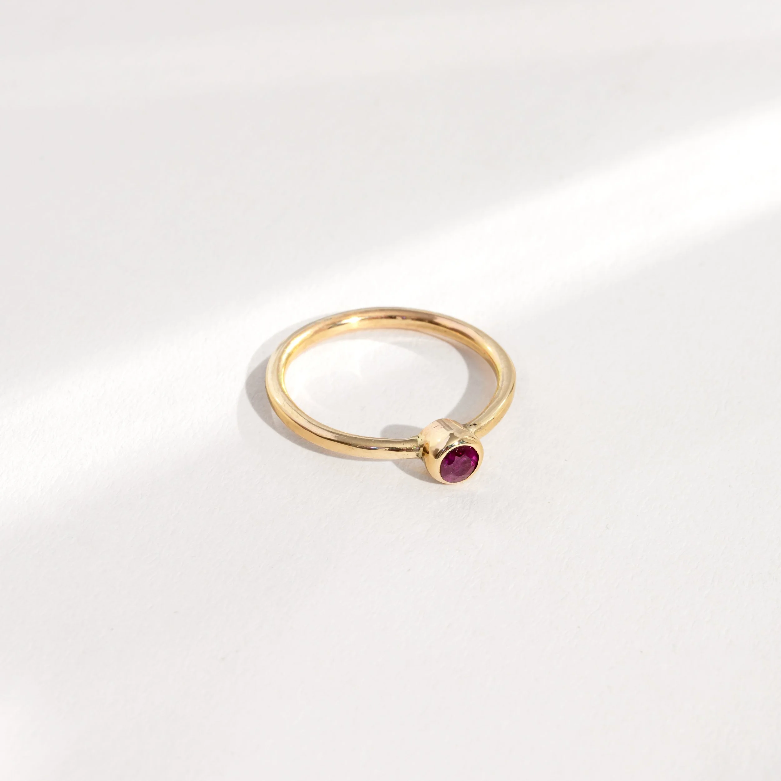 14K ruby ring