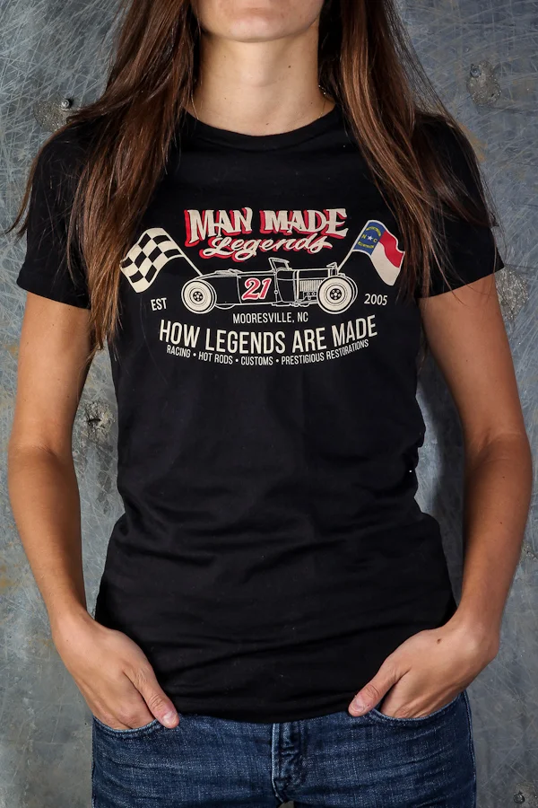 Women's "21" Tee - Black