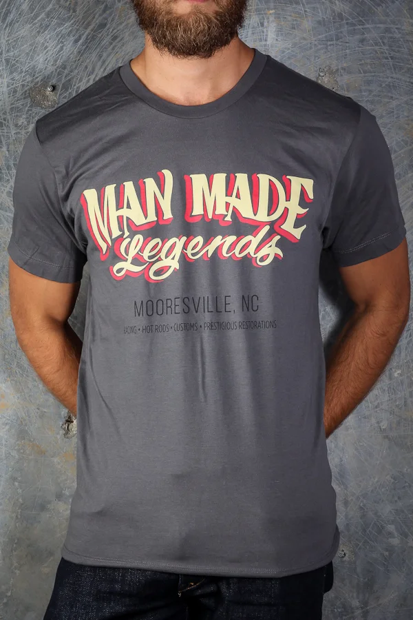 Man Made Legends Logo Tee - Grey