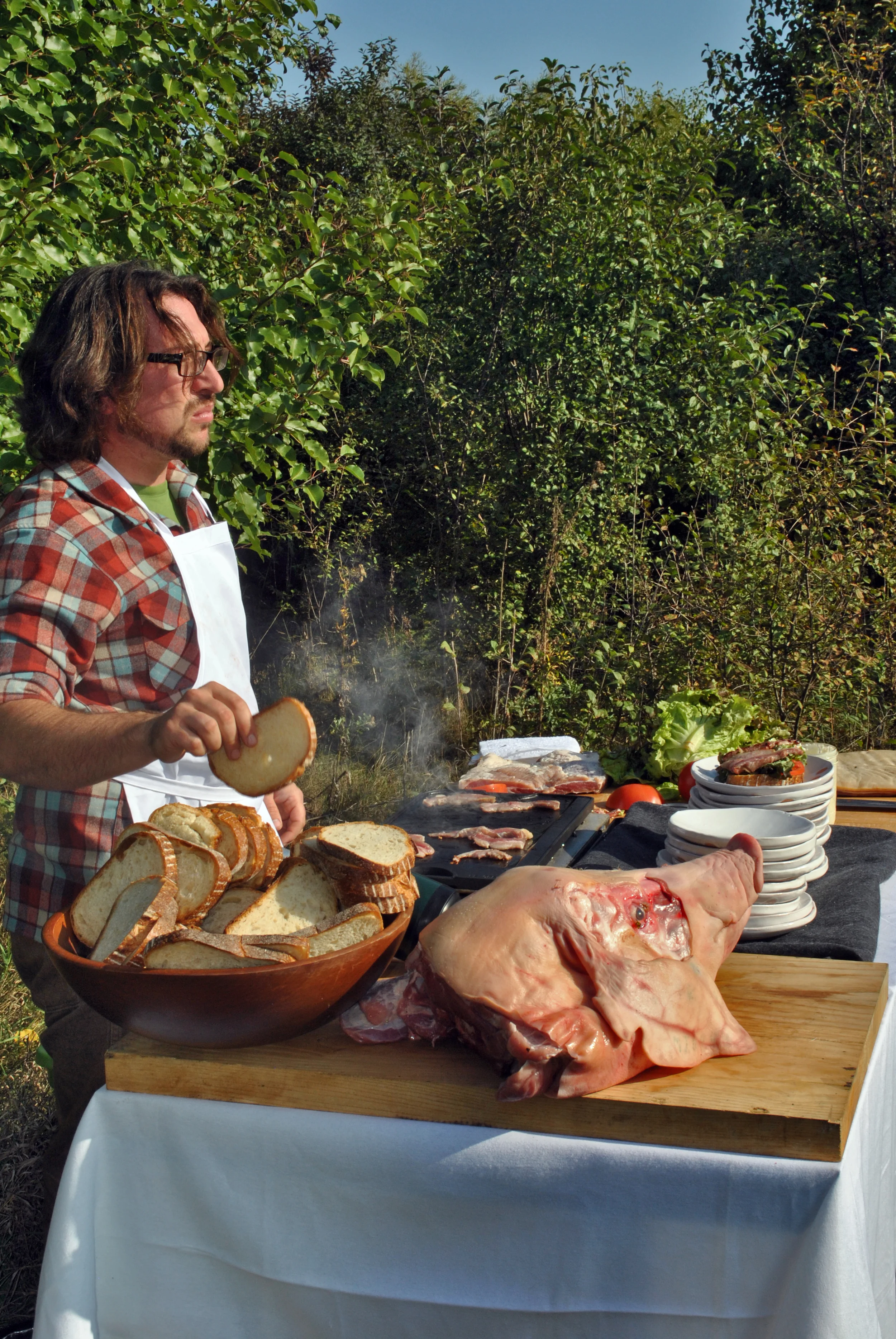Mike with pigs head.jpg