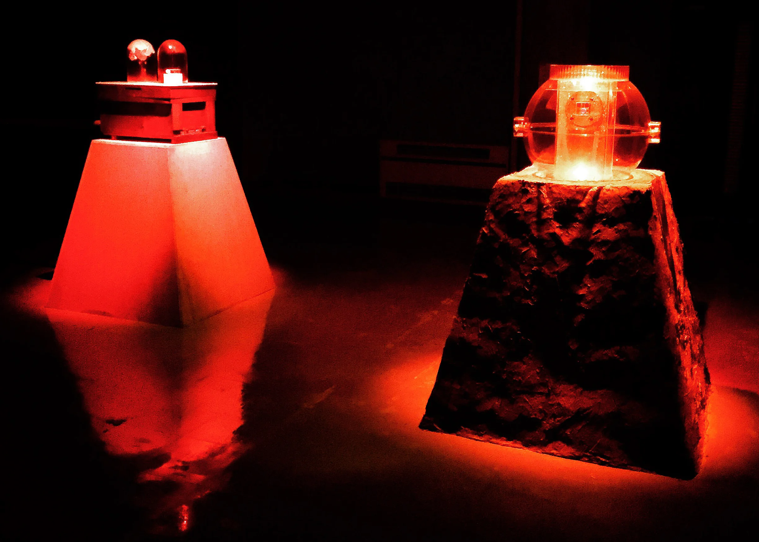 Installation view of Vessels of Care and Control