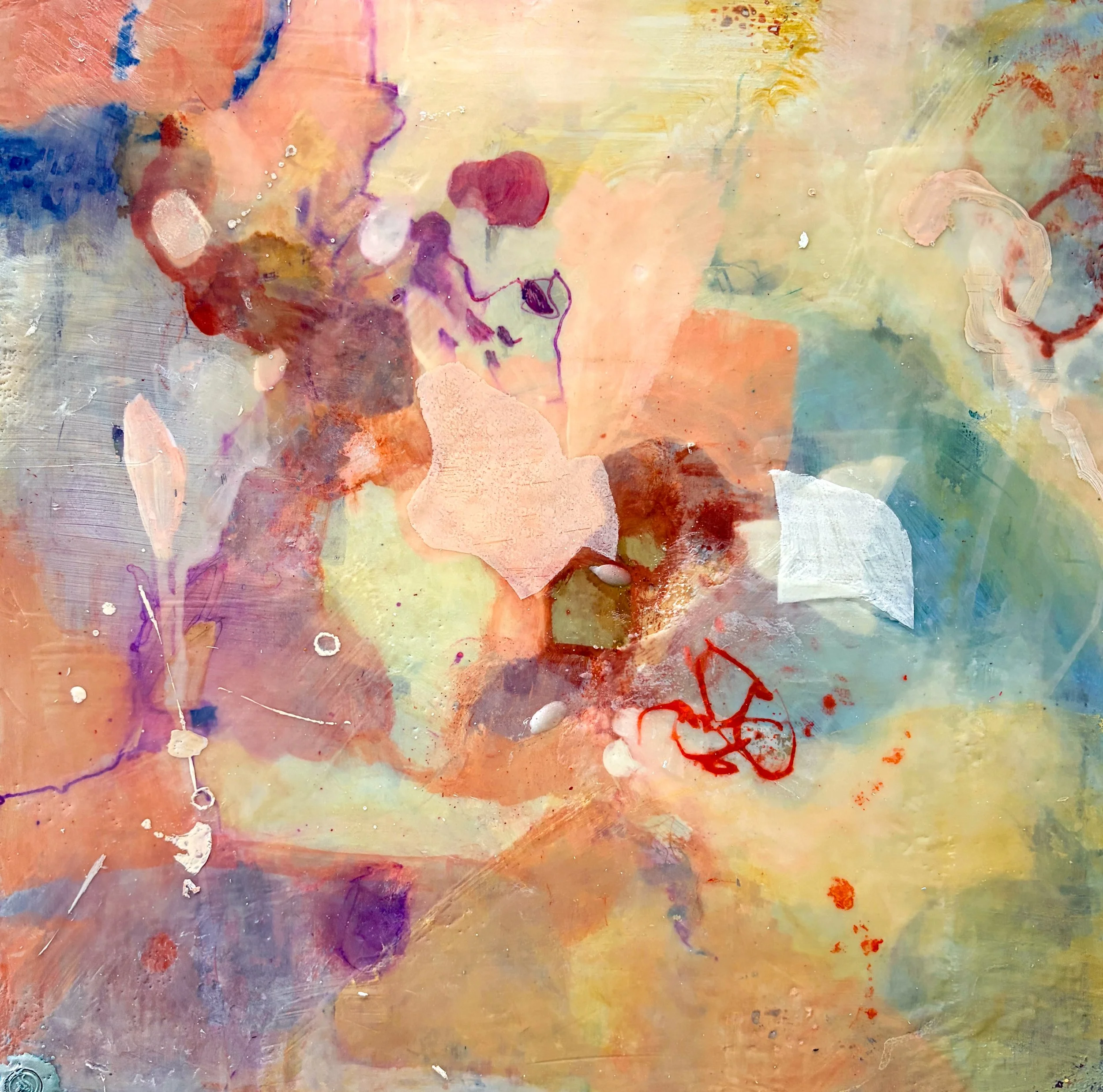 [] - Color Blooms Underwater, 16x16, encaustic, astine.jpg