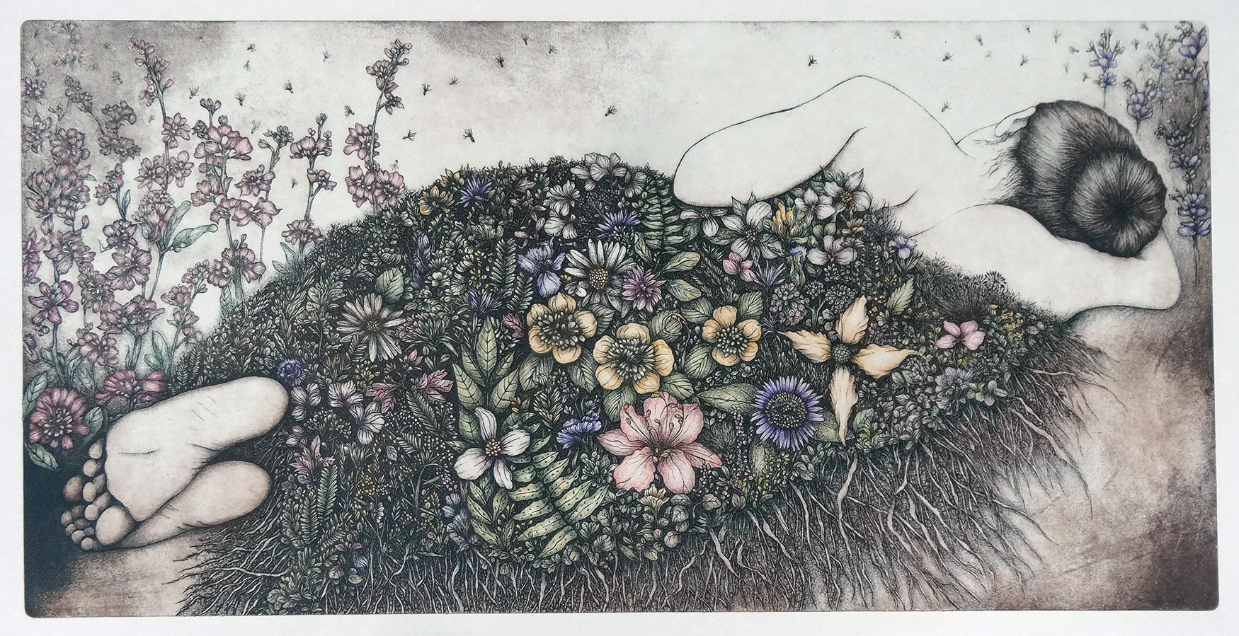 Seeking Refuge, Intaglio Etching