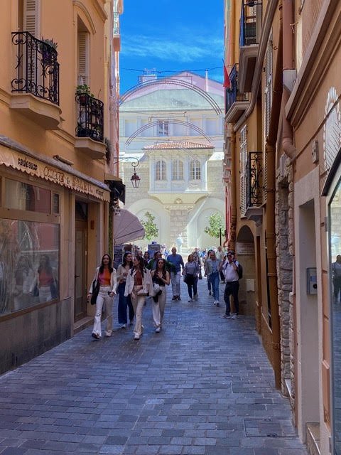 Shopping street off of Garibaldi Palace