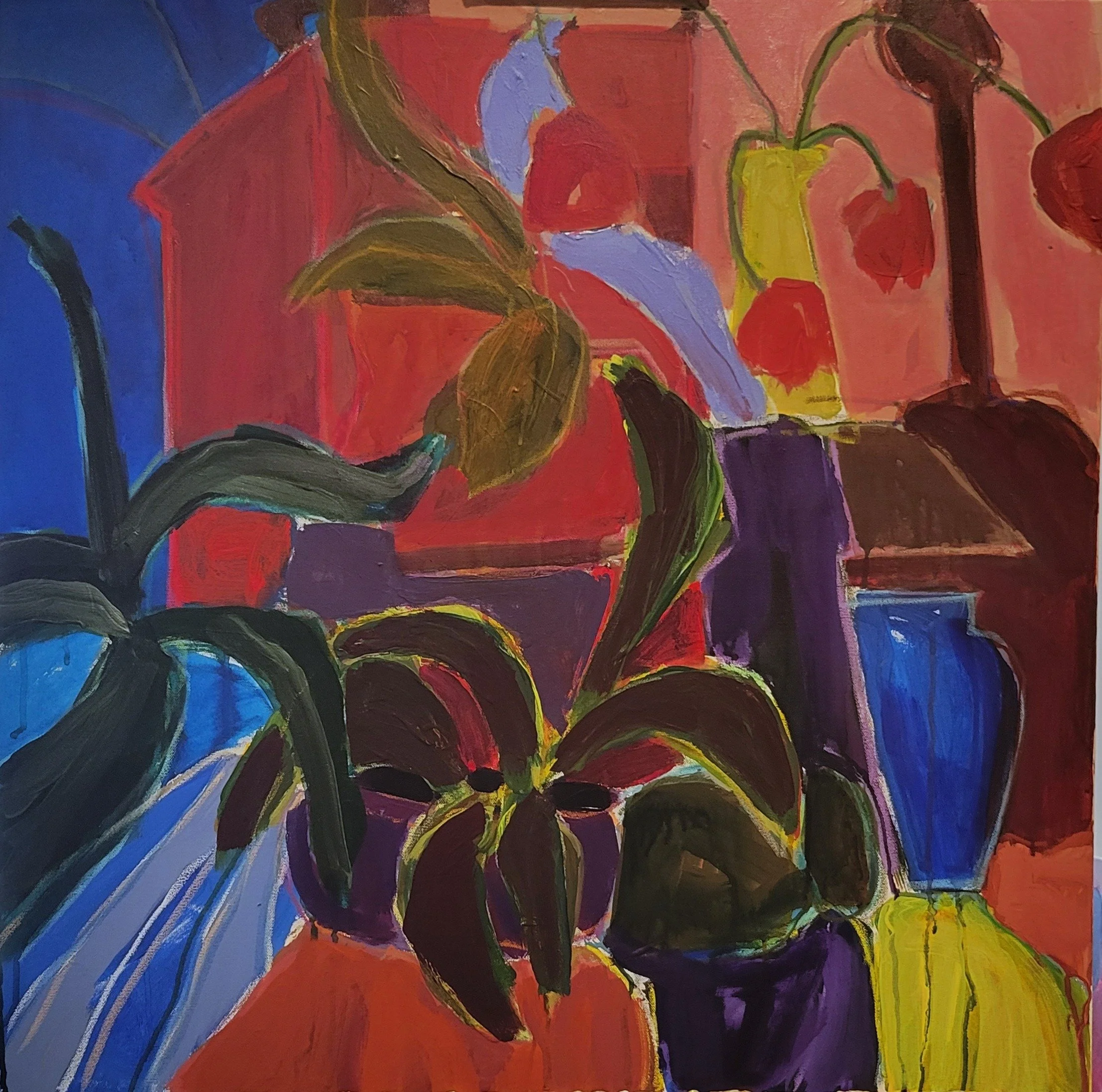 Linda Bankerd - 1695. Still Life with Red Chest 30x30.jpg