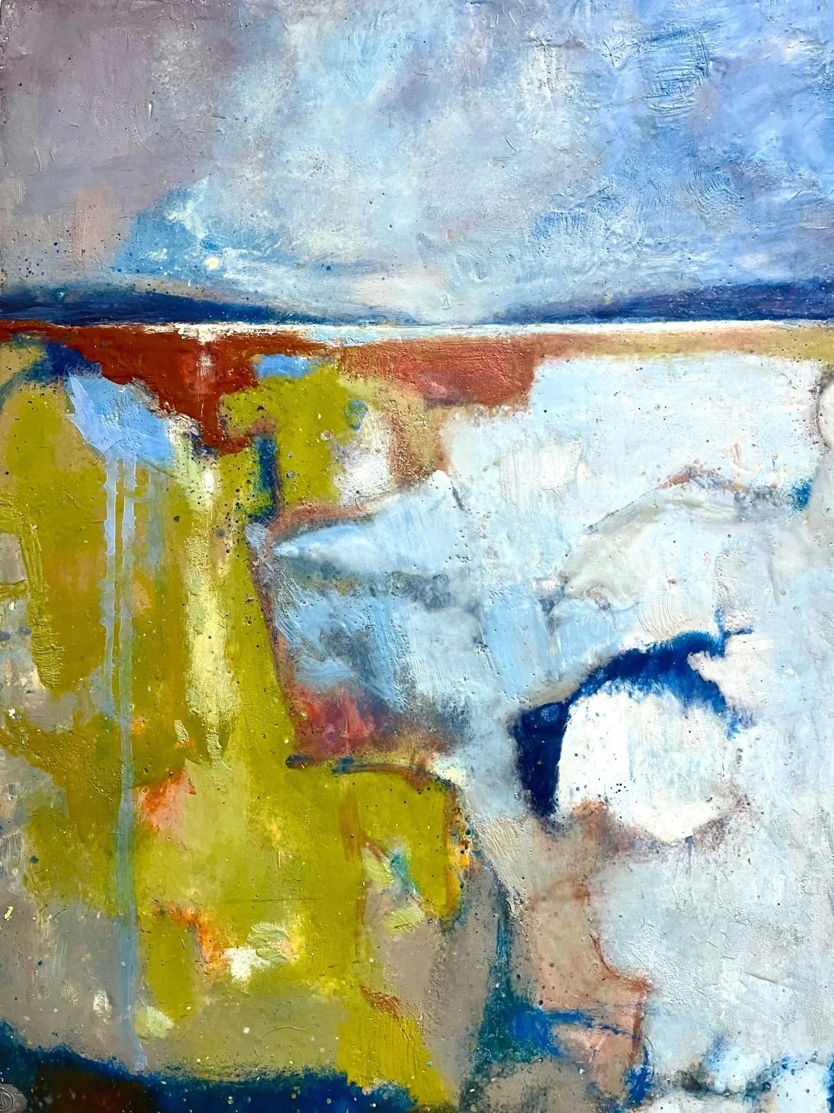 Anne Stine On a Stranger Shore, 24x18, encaustic, aestine.jpg