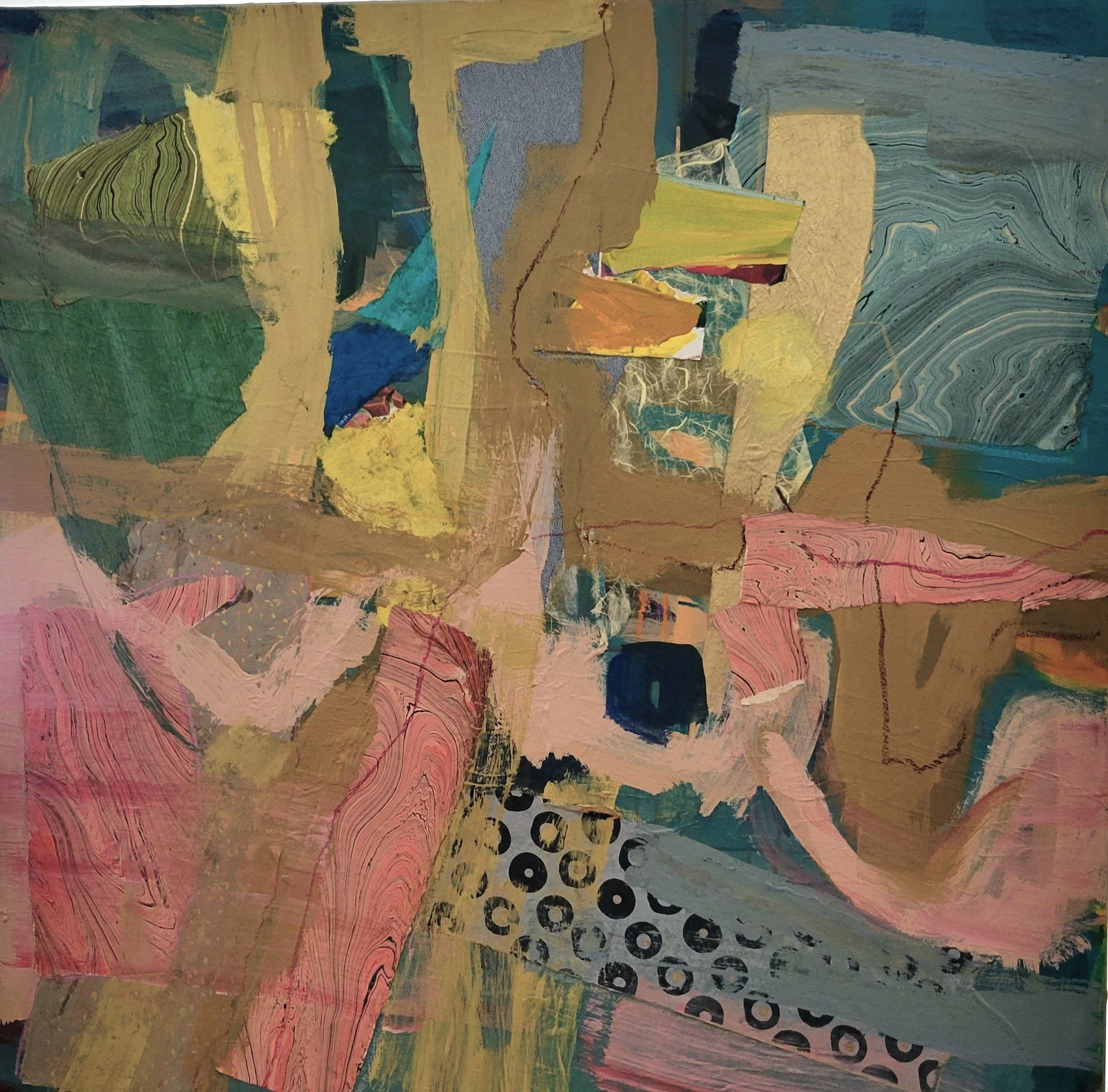 linda e bankerd 1030.2 Abstract Composition with Collage 36x36.jpg