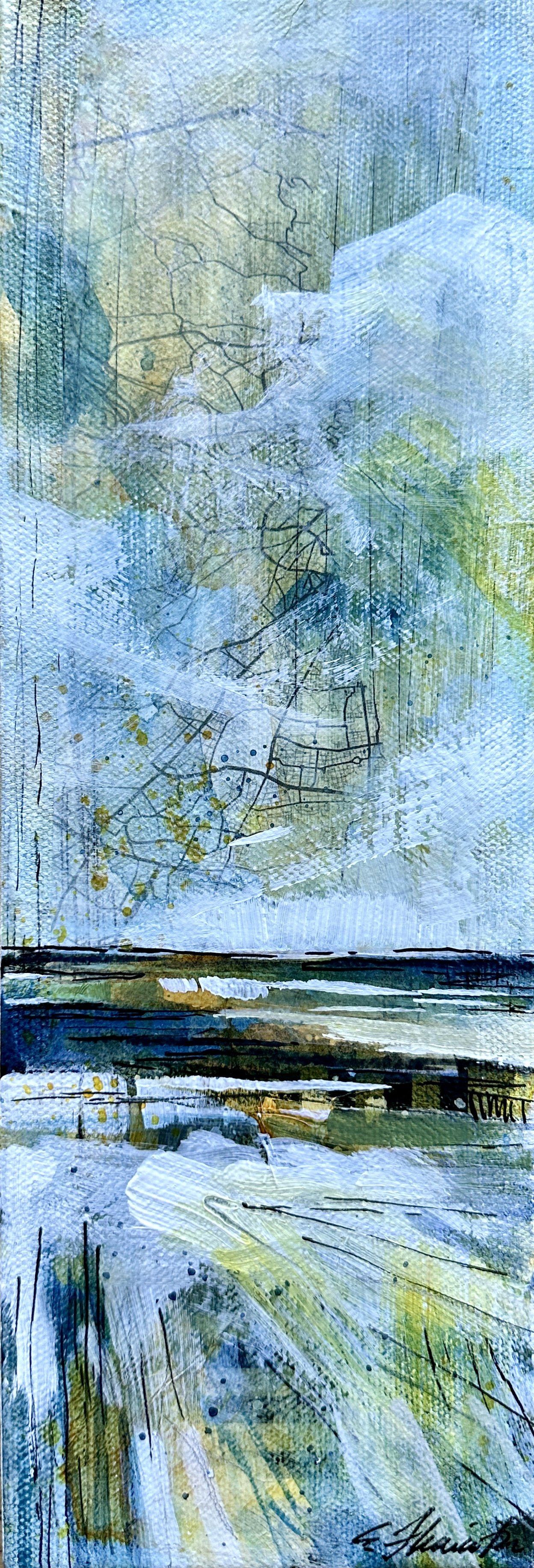 Elaine Florimonte - FlorimonteTheEarthBeneathMyFeetII12x4AcryliccollageonCanvas190 (1).jpg