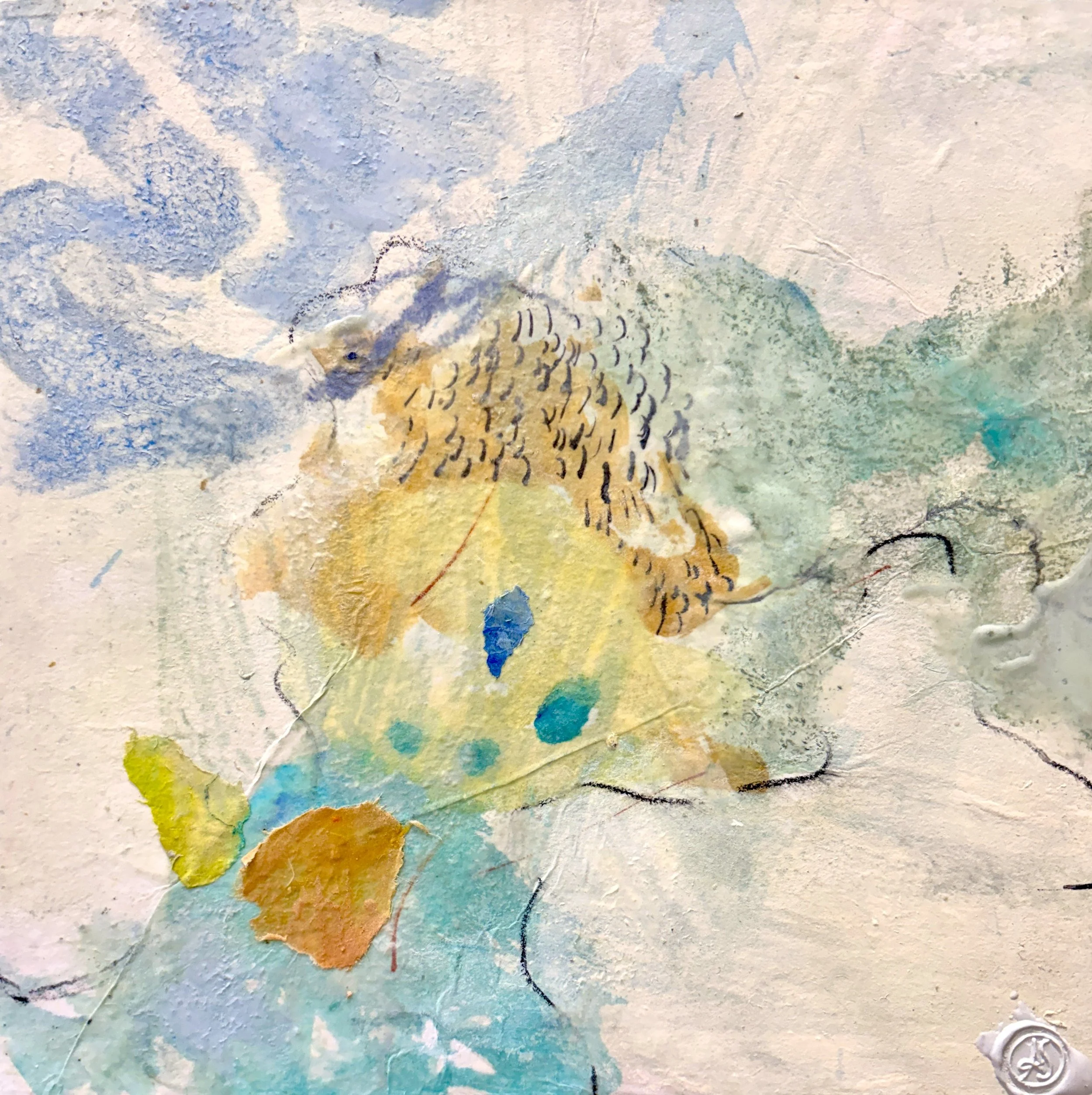 [] - How Tides Leave Gifts No.2, 8x8, encaustic rice paper, astine.jpg