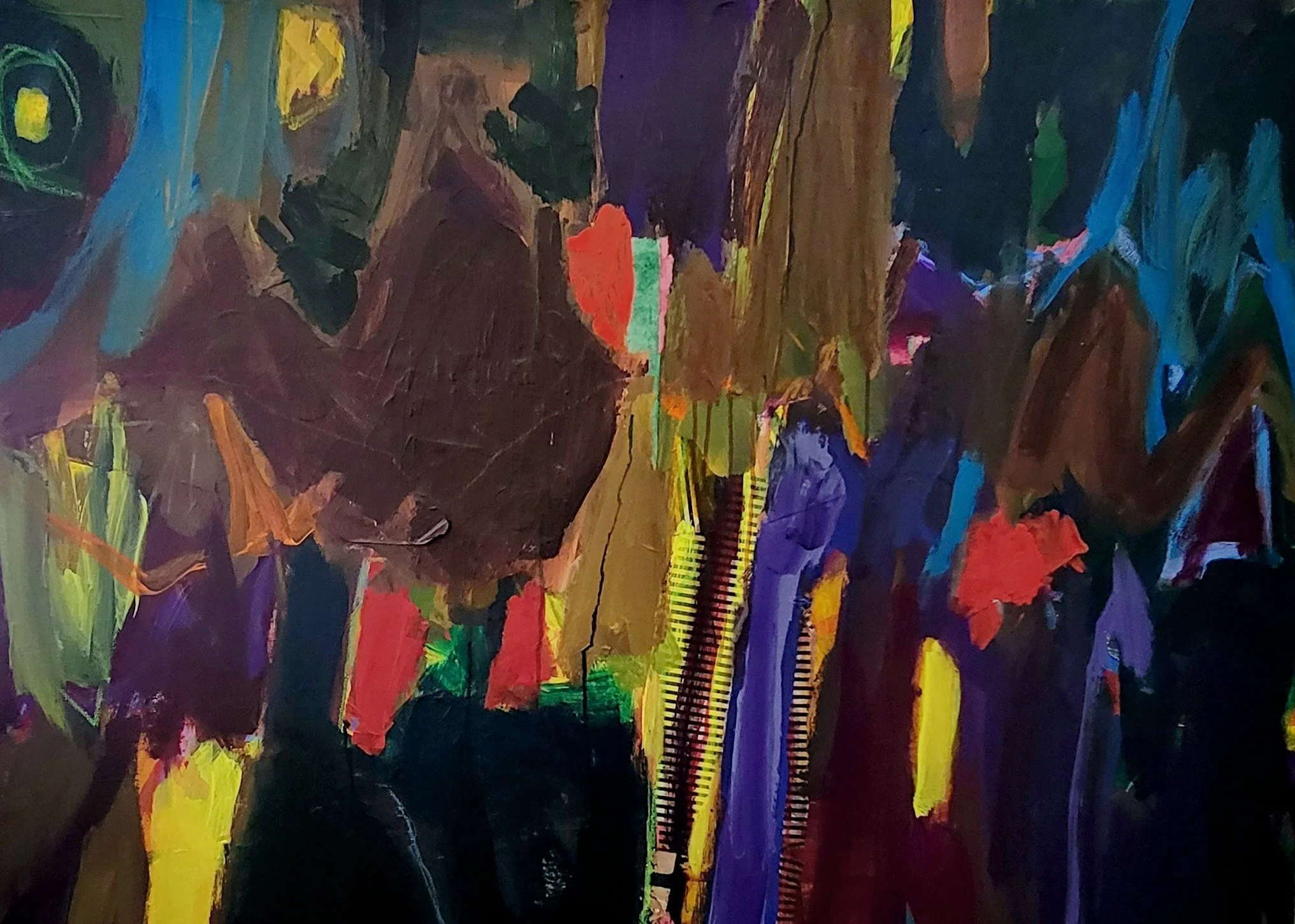 1067. Abstract with Stripes 36x48 Linda Bankerd.jpg