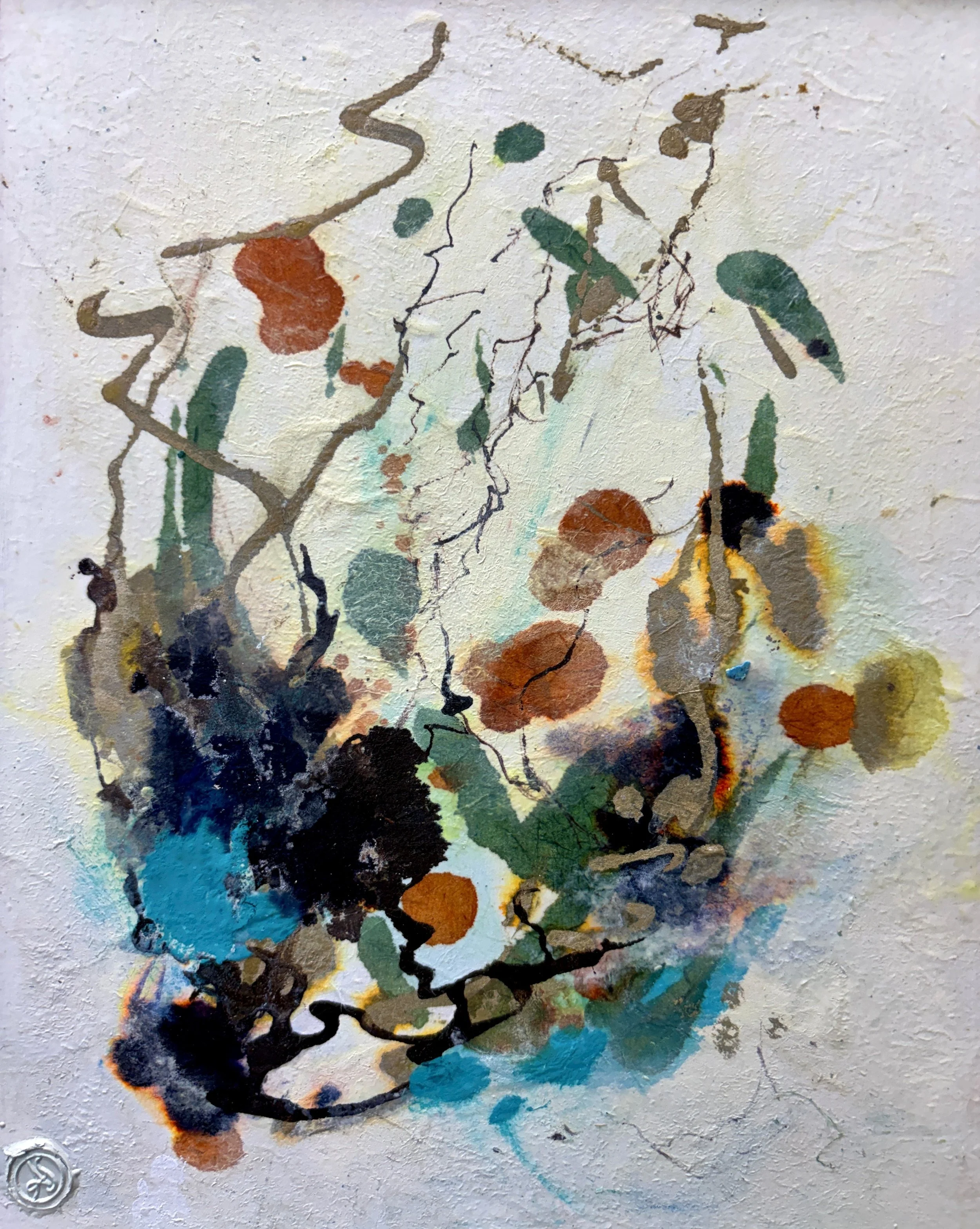 [] - Beauty in What Grows Unseen No. 1, 10x8, encaustic rice paper, astine.jpg