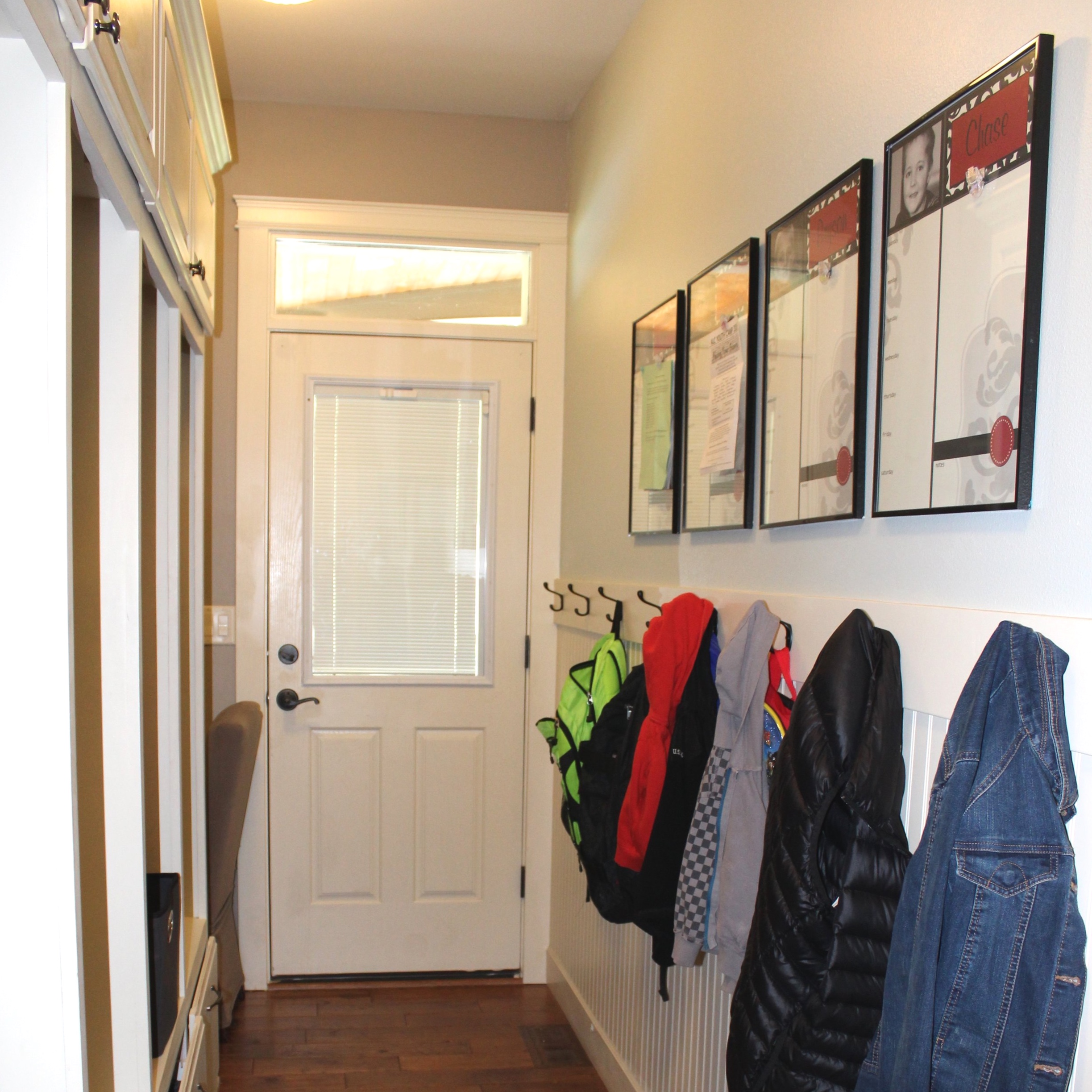 Back Entrance Mudroom Makeover