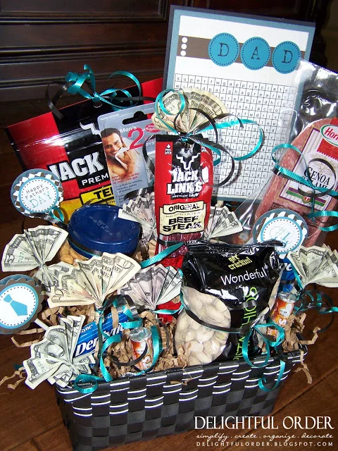 Father's Day Gift Basket with Free Printables — Delightful Order
