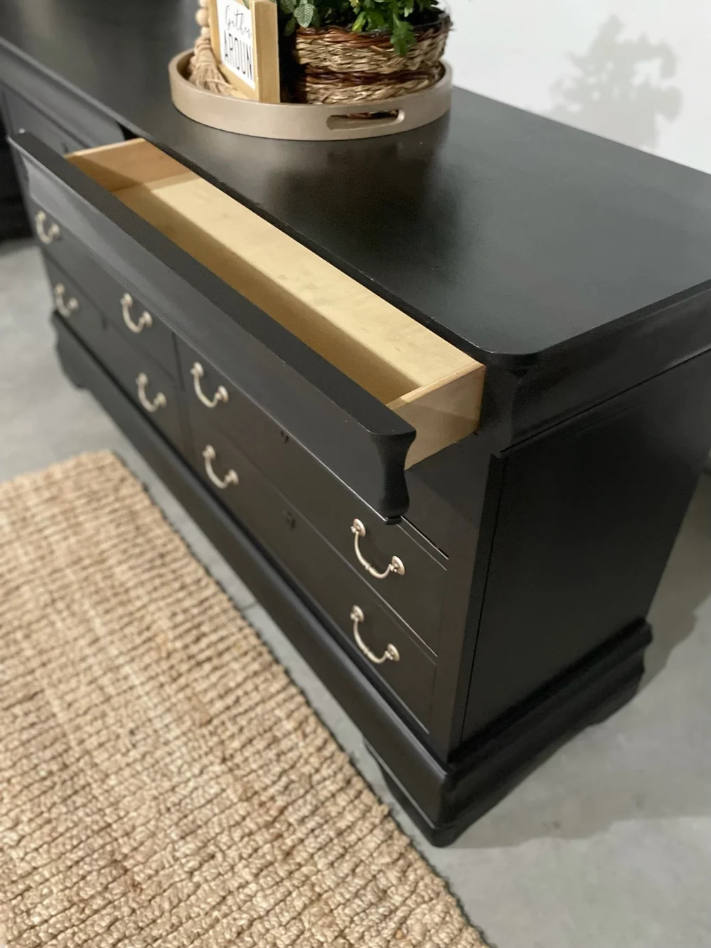Black Painted Dresser  Delightful Order