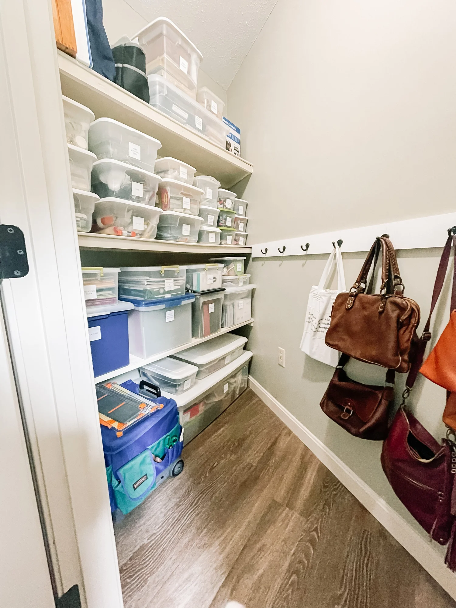 Organizing an Office/Craft Closet & Free Printable Labels — Delightful ...