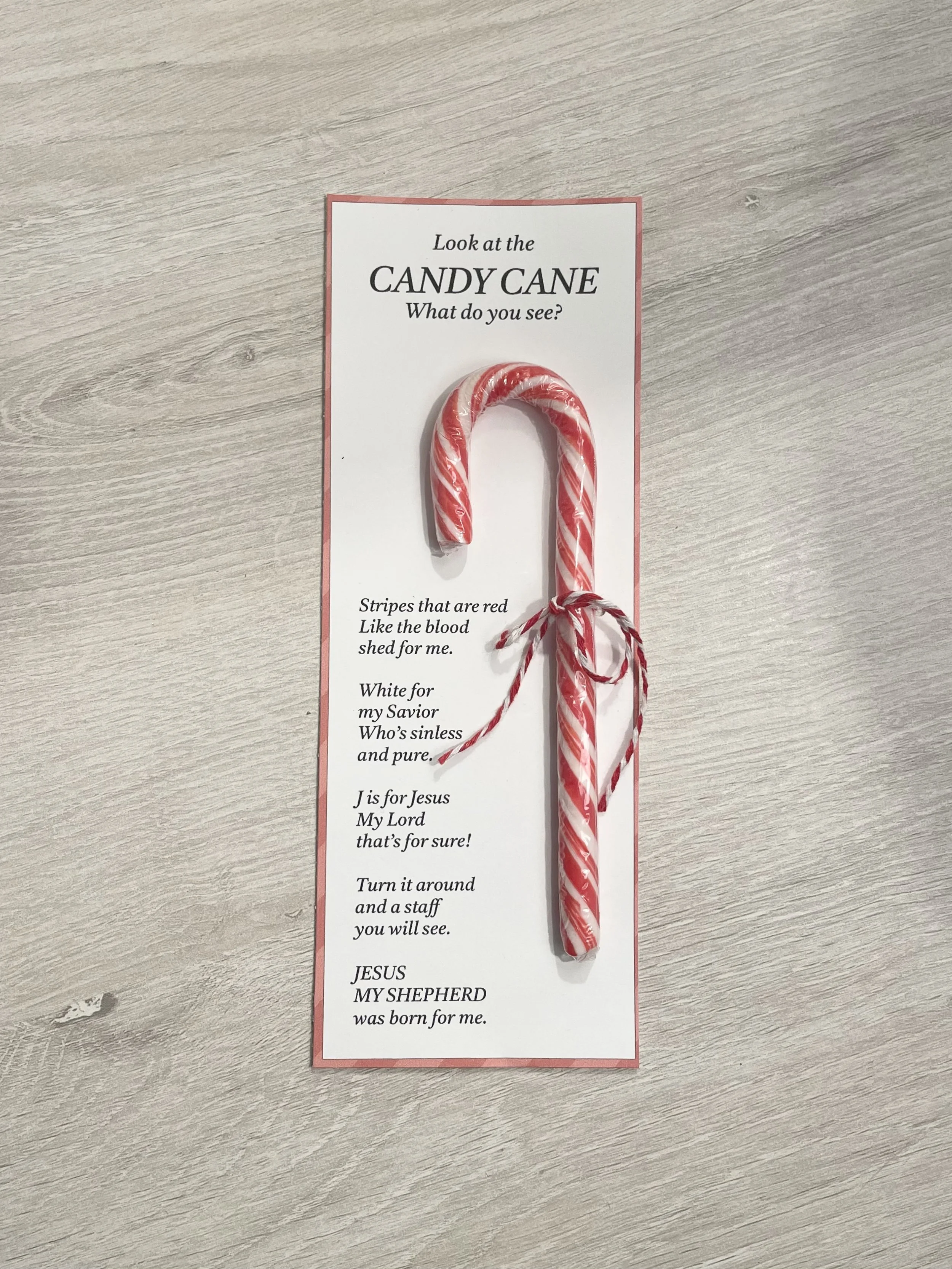 Christmas Candy Cane Poem A Free Printable Delightful Order