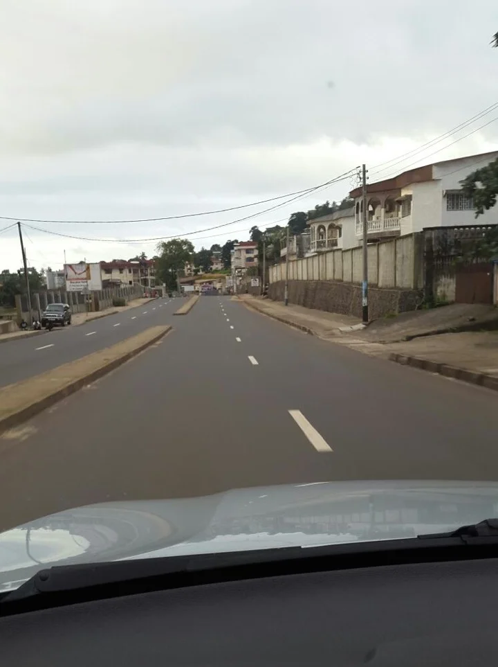 A photo taken by a local doctor while traveling to a clinic downtown on Wilkinson Road.