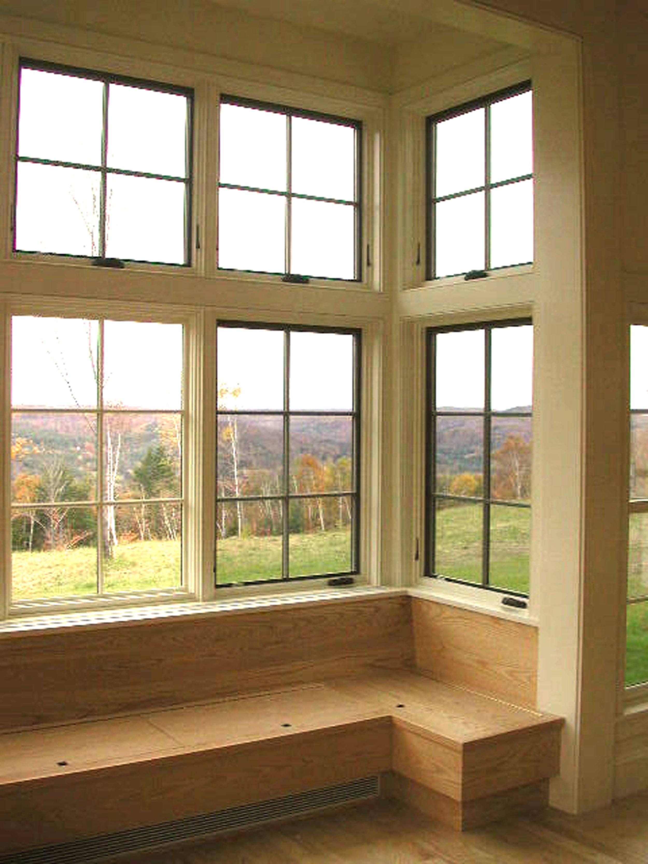  The primary living spaces take advantage of the distant views, while the master suite takes advantage of an intimate view to a large pond on site.