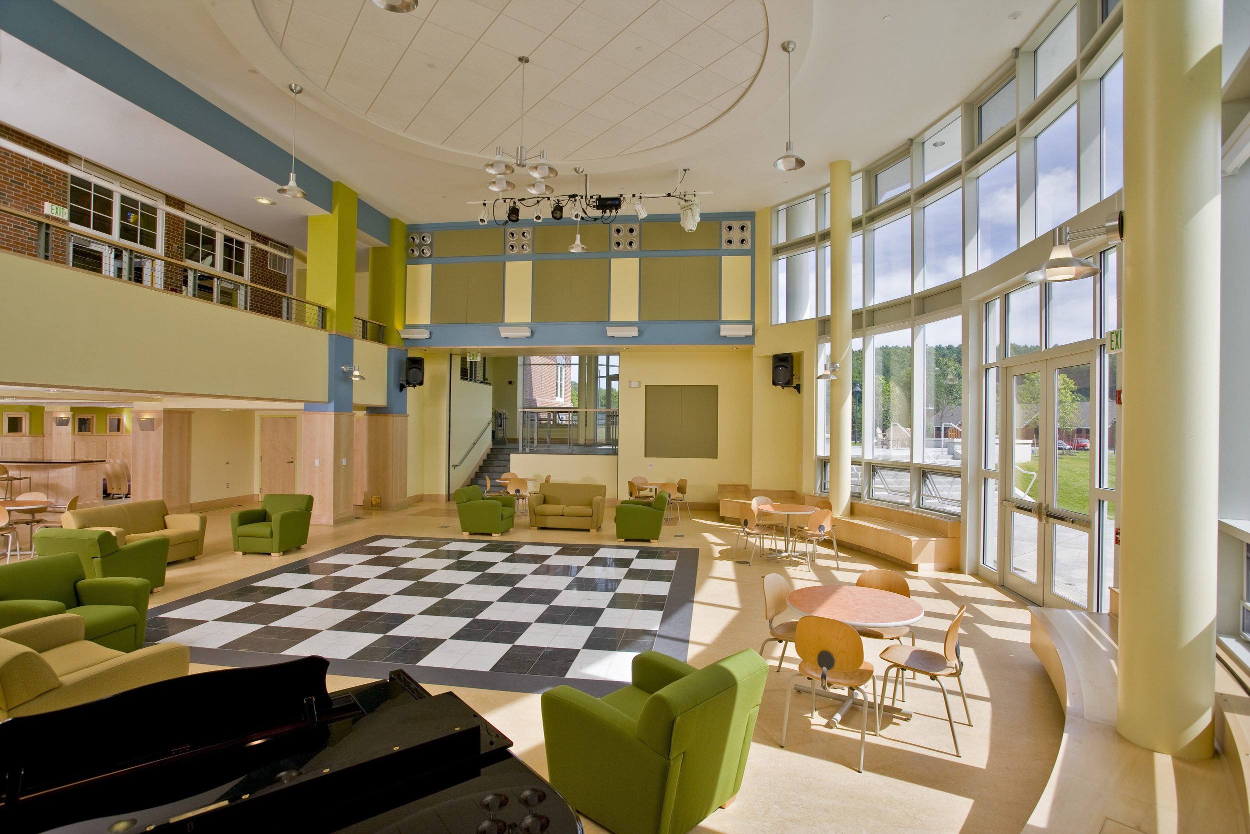 "The connections for day/boarding, parent drop off / pick up, athletic / academic / arts intersection…..informal and formal – genius! In essence, this space is fantastic for the school and your design captured the vision and expectations for this space better than I ever could have imagined.” Mike Schafer, Head of School Kimball Union Academy