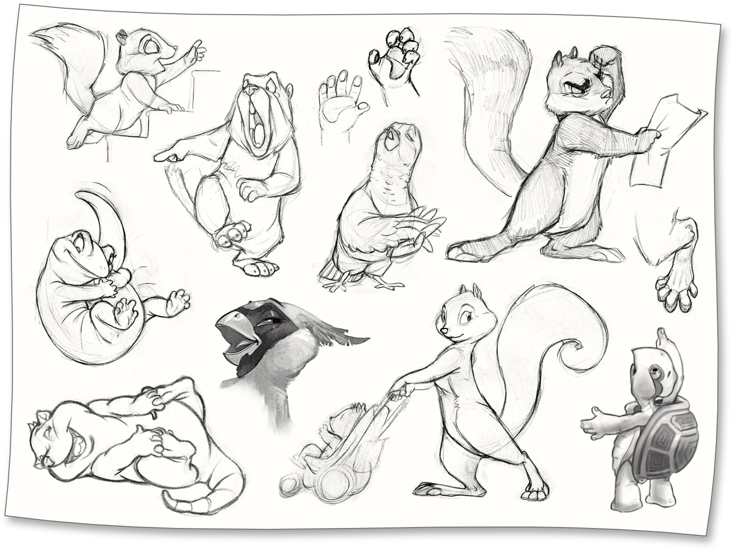 3 | 52 · Primary Character Design Sketches