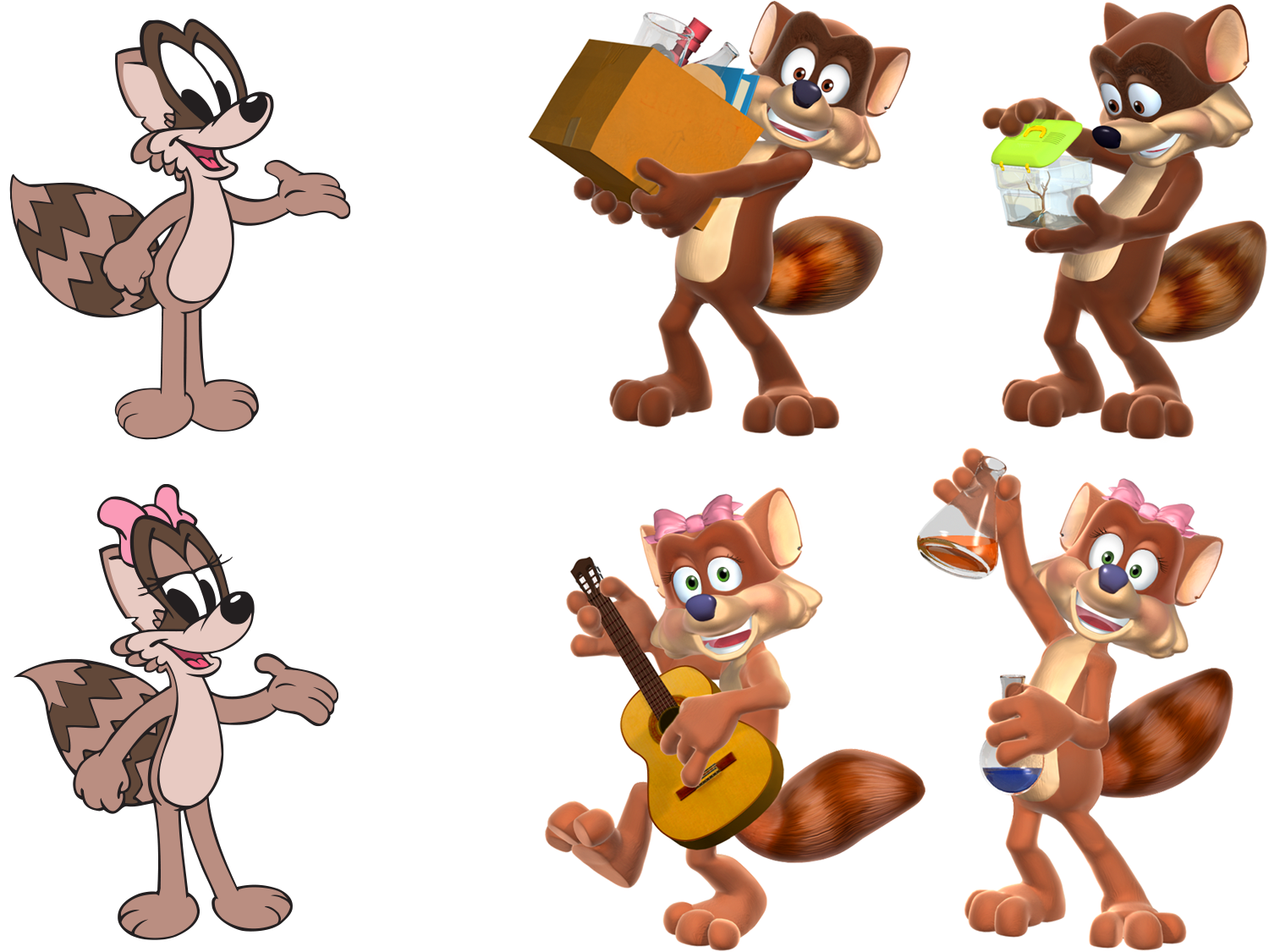 25 | 46 · Rusty and Rosy Characters in 3D