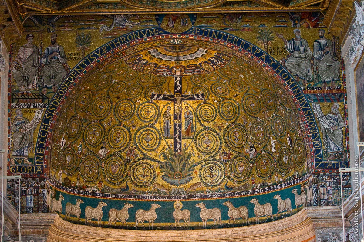 Roma: Mosaicos en la Basílica de San Clemente. Foto: Gustavo Kralj/Gaudiumpress