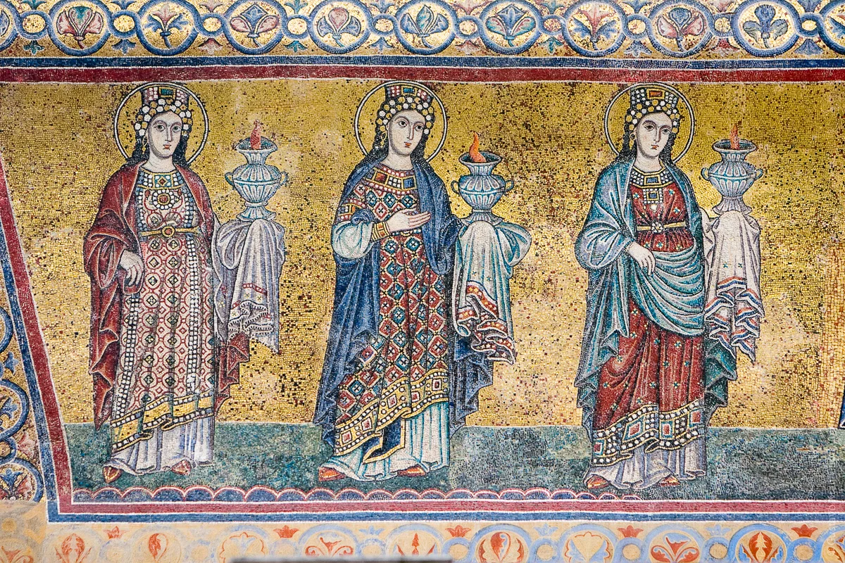 Mosaico de las Virgenes Prudentes- Santa Maria in Trastevere, Roma - Foto: Gustavo Kralj/GaudiumpressImages