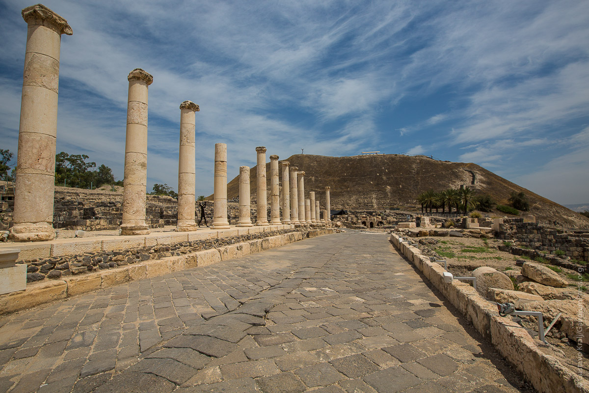 Ruinas de Beth Shean, Capital de la Dec;apolis. Foto: Gustavo Kralj/GaudiumpressImages.com