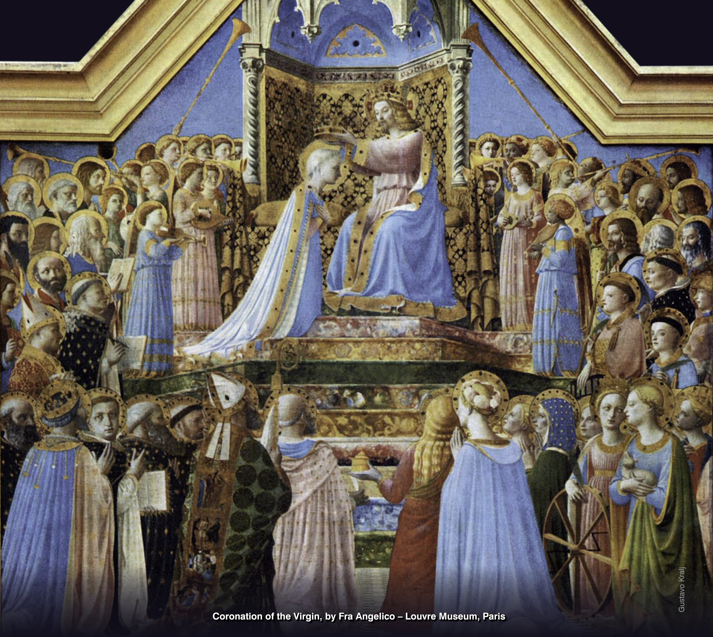 Coronación de la Virgen por Fra Angélico - Museo del Louvre, Paris. Foto: Gustavo Kralj/GaudiumpressImages.com