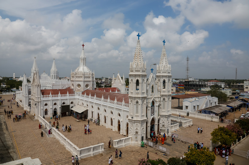 Santuario de Ntra. Sra. de Velankanni, uno de las Pricipales Santuarios de la India. Foto: Gustavo Kralj/GaudiumpressImages.com