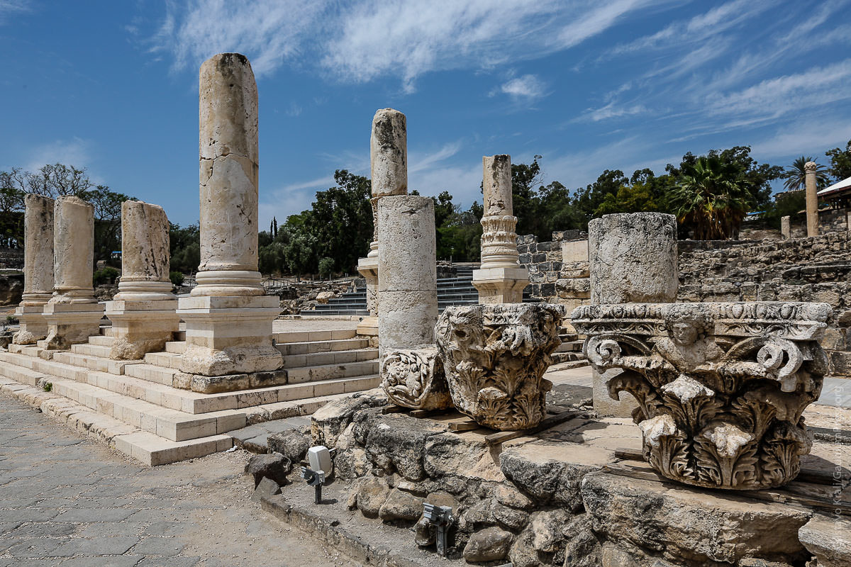 Tierra Santa: Ruinas de la ciudad helenista de Beth Shean. Foto: Gustavo Kralj/GaudiumpressImages.com