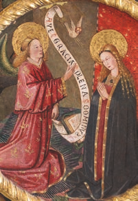 La Anunciación, por el taller de Gonçal Peris - Museo de la catedral de Segorbe (España)