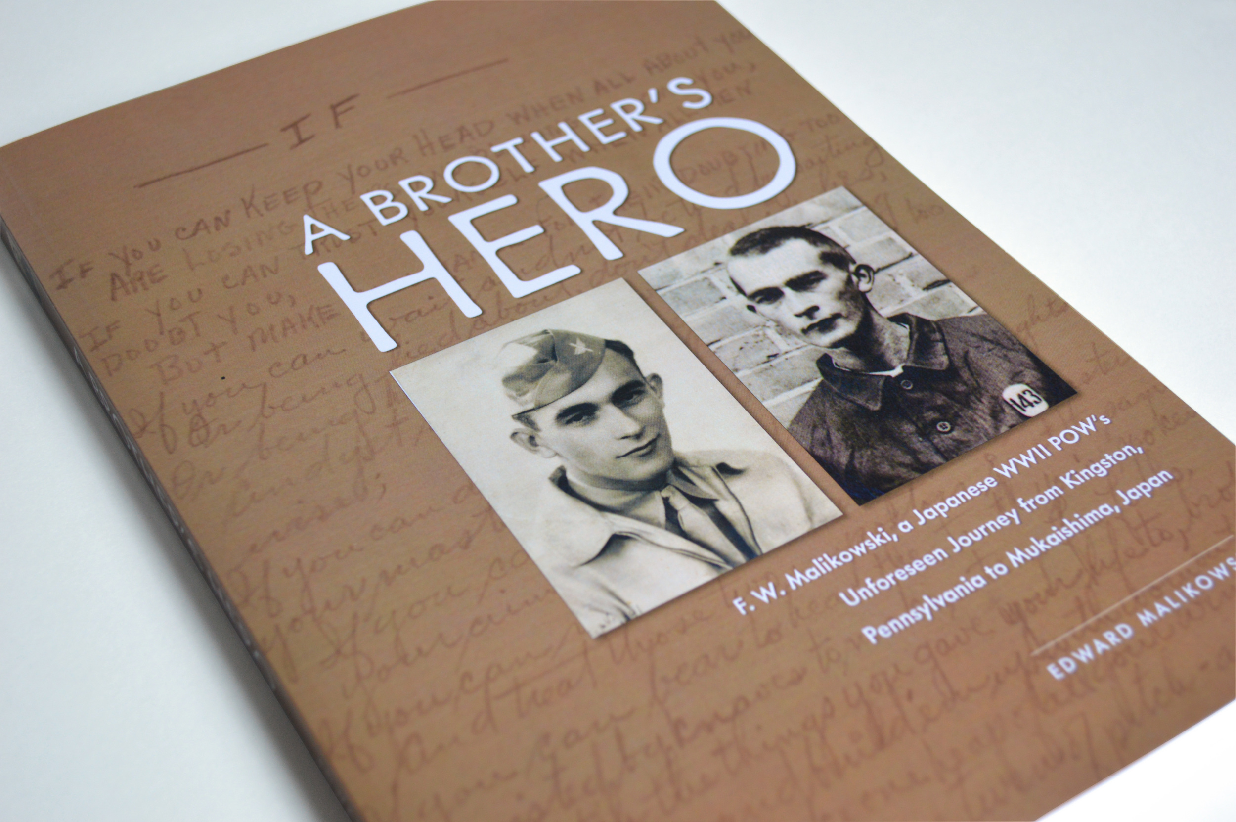 This book about a Japanese WWII POW's experiences includes letters, maps, diary pages, prisoner photographs, recipes, news clippings and other items.