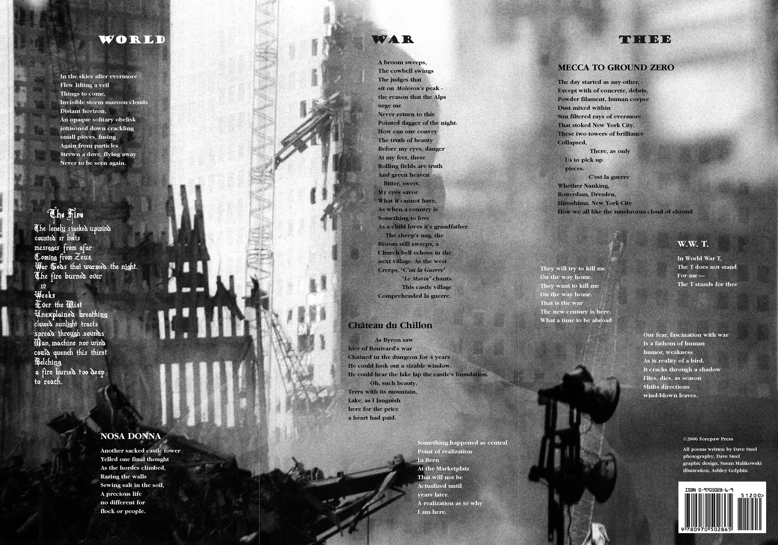  Poetry Broadside written by Dave Steel
