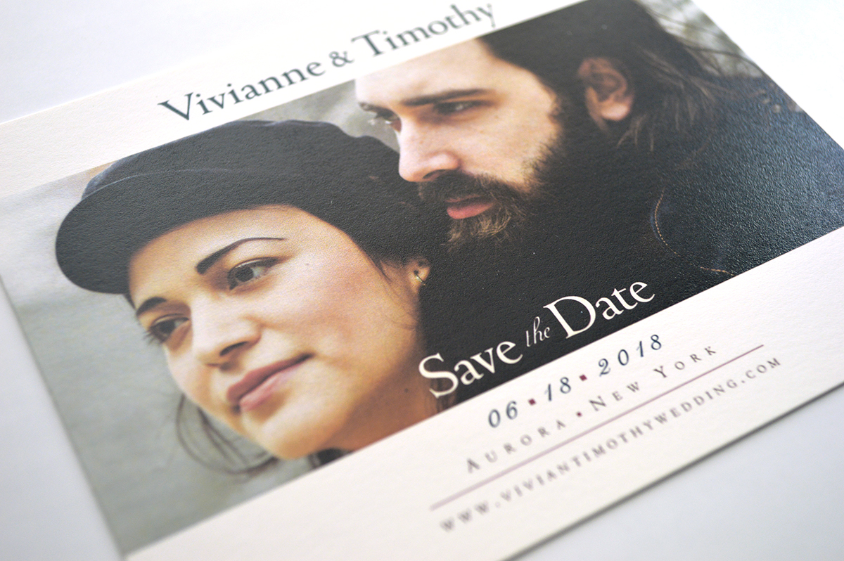 Vivianne save-the-date card