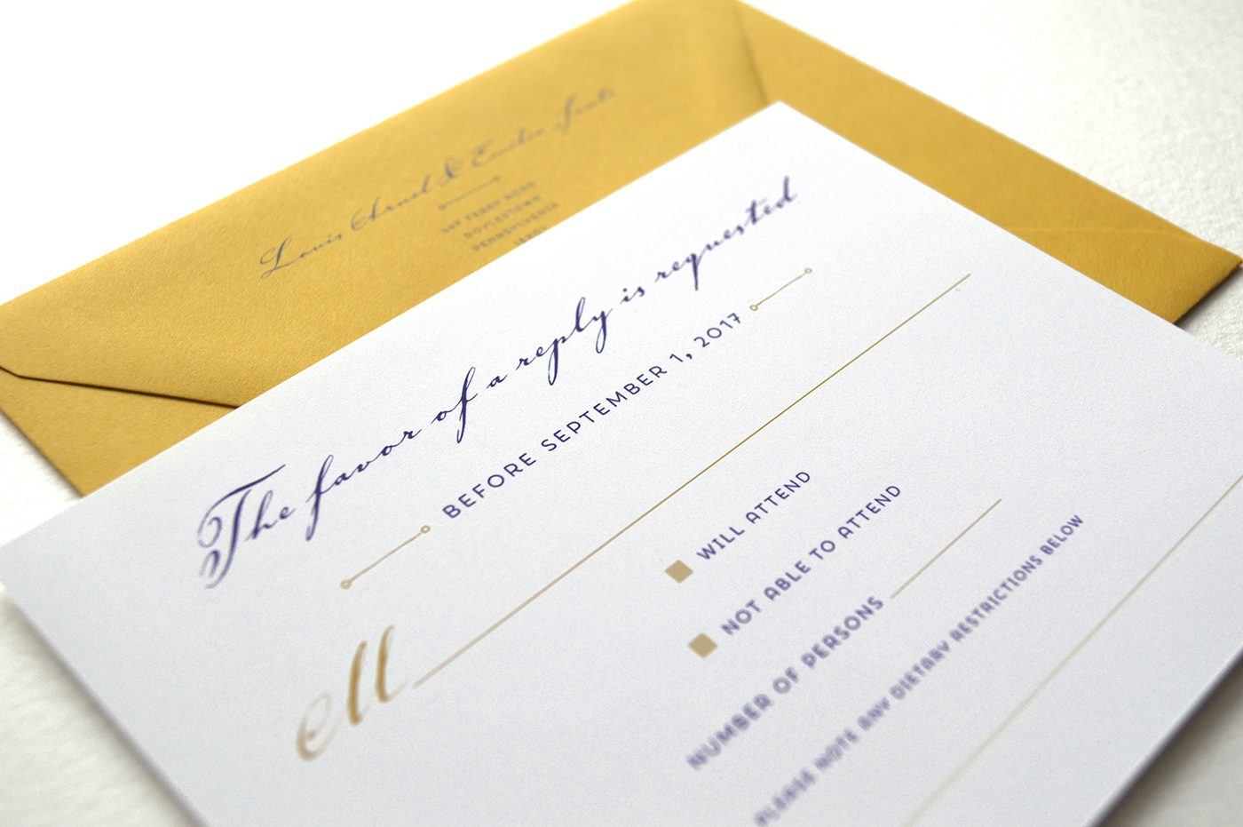 Louis response card