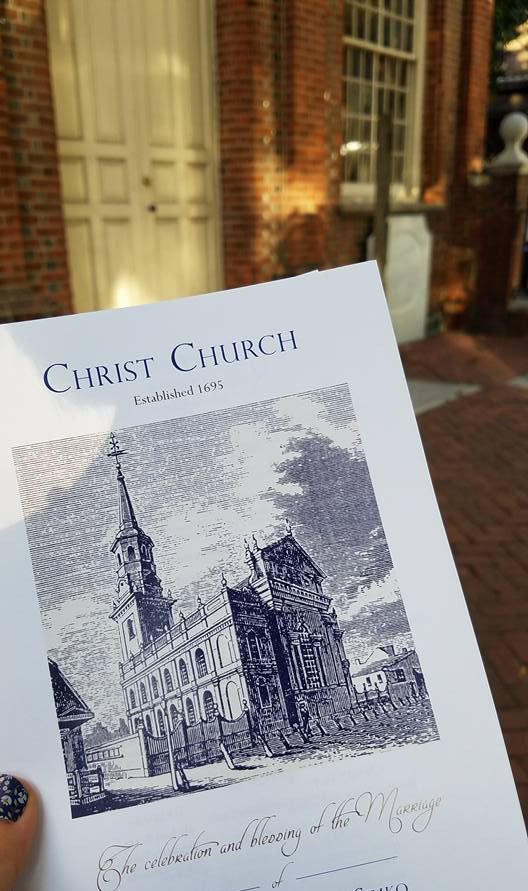 On their wedding day, Kate's ceremony programs!