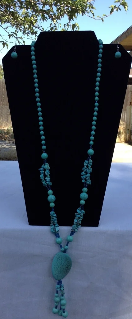 Rope Necklace and Earring Set