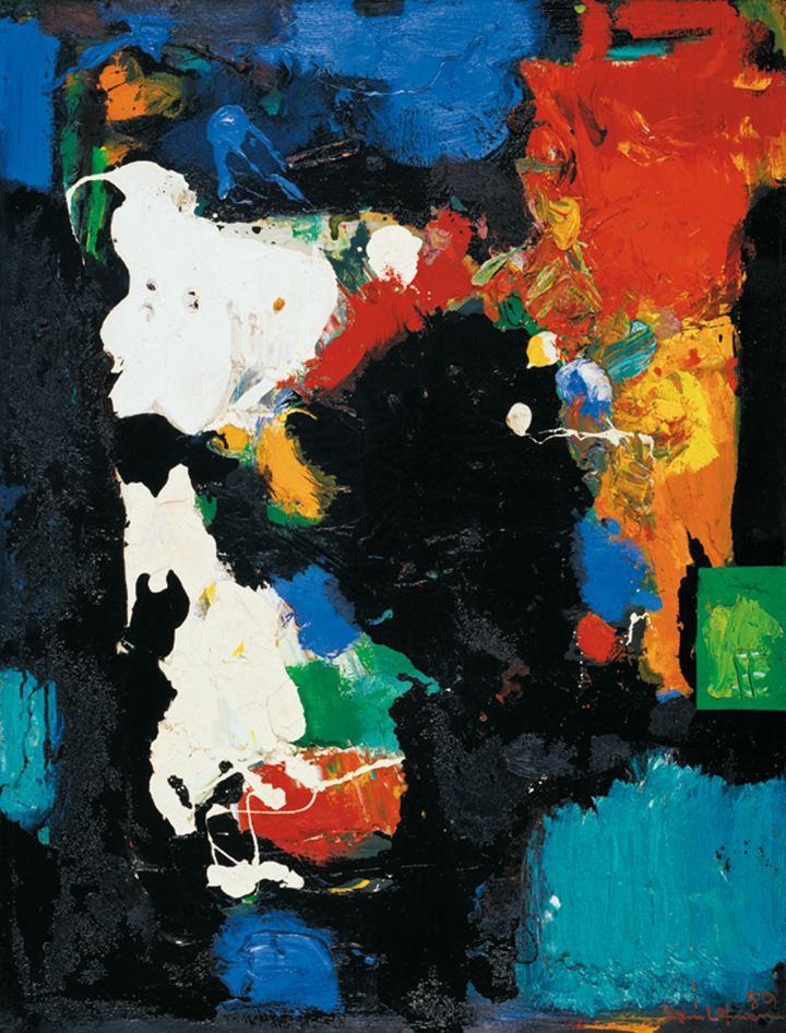 The Conjuror , 1959 Oil on board mounted on canvas 59 1/4 x 44 7/8 in. (150.5 x 114 cm) Städtische Galerie im Lenbachhaus und Kunstbau München, Munich. Gift of the artist (G13206) Photography courtesy of Städtische Galerie im Lenbachhaus und Kunstbau München, Munich
Normal
0
false
false
false
EN-US
X-NONE
X-NONE
/* Style Definitions */
table.MsoNormalTable
{mso-style-name:"Table Normal";
mso-tstyle-rowband-size:0;
mso-tstyle-colband-size:0;
mso-style-noshow:yes;
mso-style-priority:99;
mso-style-parent:"";
mso-padding-alt:0in 5.4pt 0in 5.4pt;
mso-para-margin:0in;
mso-para-margin-bottom:.0001pt;
mso-pagination:widow-orphan;
font-size:11.0pt;
font-family:"Calibri","sans-serif";
mso-ascii-font-family:Calibri;
mso-ascii-theme-font:minor-latin;
mso-hansi-font-family:Calibri;
mso-hansi-theme-font:minor-latin;}